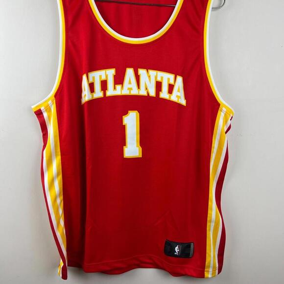 Atlanta Hawks Fanatics Jersey PRIZEPICKS #1 Red Icon NBA Men’s Size L NWT - Picture 1 of 8